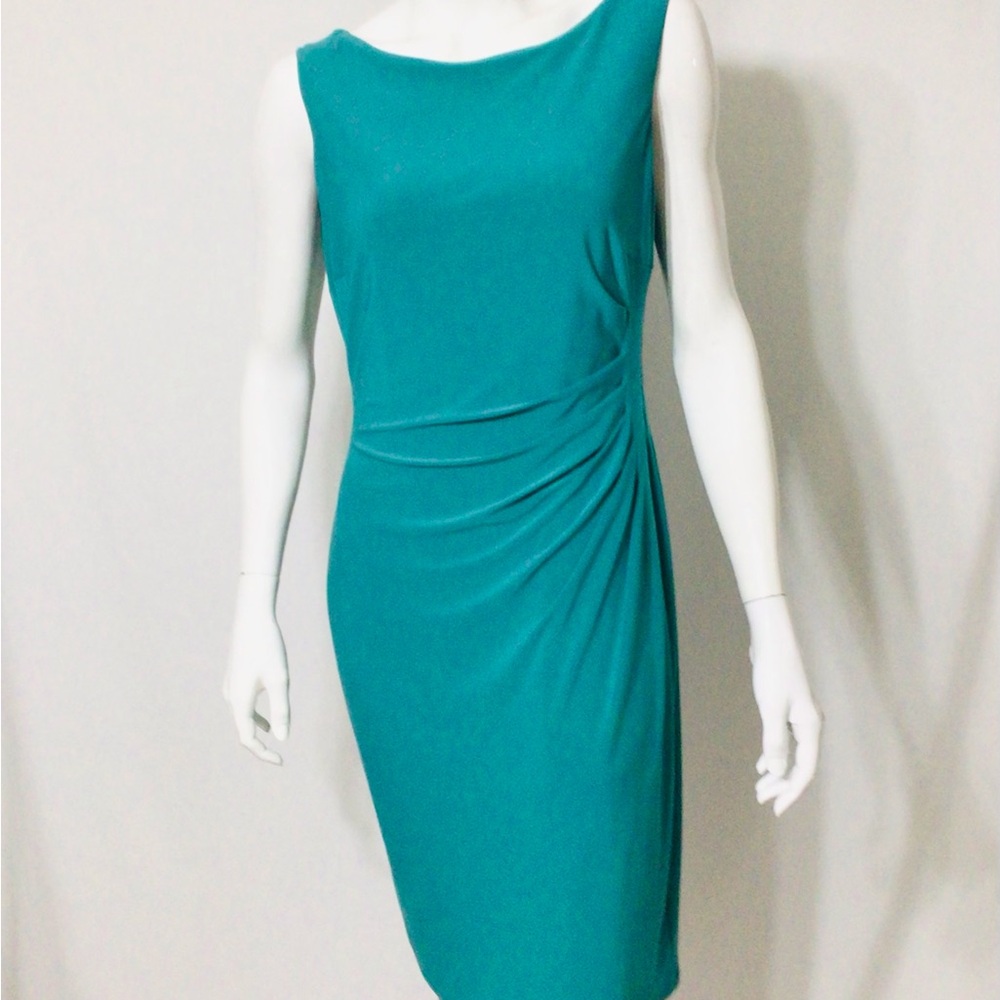 Anne Klein Teal Sleeveless Dress
